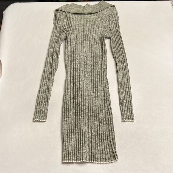 NWT Les Friday Logan Ribbed Knit Button Up Mini Dress - Picture 4 of 5